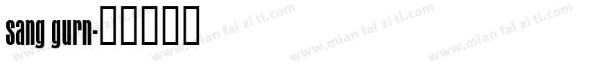 sang gurn字体转换